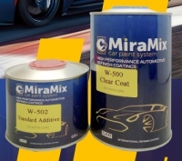 MiraMix Бесцветный акриловый лак W-500 Clear Coat MS, 1л + 0,5л отв. 