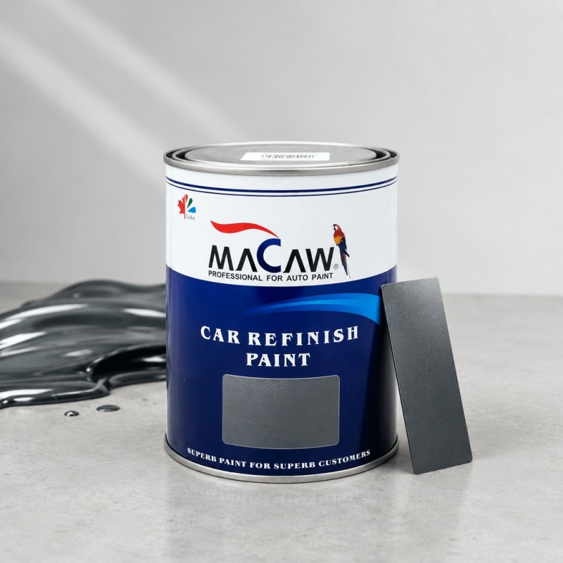 MACAW Эмаль (краска) базовая OPEL 163 (Light silver) 1л