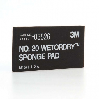 3М™ Брусок шлифовальный пенный NO. 20 Wetordry™ Sponge Pad (мягкая ручная оправка для водостойкой бумаги) 70х135 мм