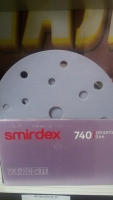 Круги наждачные Smirdex 740 Ceramic D150, 15 отверстий P180