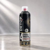DETOP 4 Грунт-эмаль по ржавчине 3в1 - 9004 черная аэрозоль