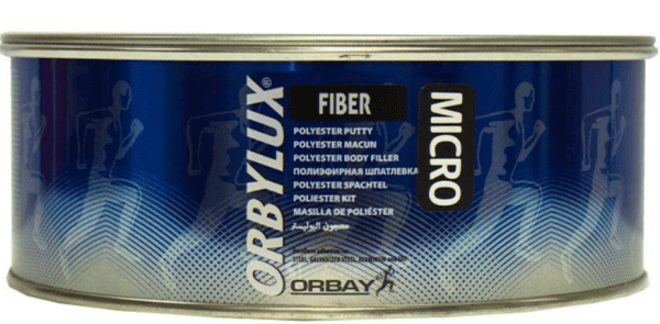 ORBYLUX Шпатлевка полиэфирная со стекловолокном FIBER MICRO 1.8кг