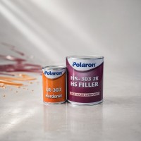 POLARON Акриловый грунт наполнитель 4:1, 1л + 0.25 отв.