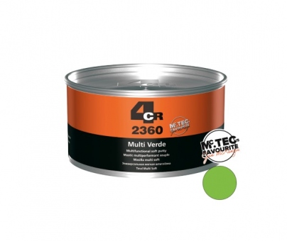 4CR Шпатлевка полиэфирная Multi Verde Soft putty финишная 1.6кг зеленая