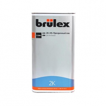 BRULEX Лак прозрачный акриловый 2K-HS-Premium / Премиум 5 л + 2,5л отв.