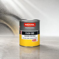 NOVOL Краска структурная FLASH 900, чёрная, 0.75л