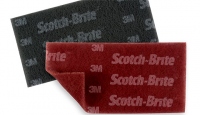 3M™ Абразивный материал в листах Scotch Brite (скотч брайт), 114x225мм, серый 
