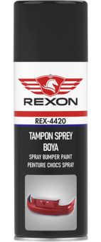 REXON Структурная эмаль (краска) SPRAY BUMPER PAINT по пластику (для бамперов), черный, аэрозоль 400мл