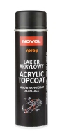 NOVOL Эмаль (краска) акриловая, acryl topcoat spray, Черный Мат, 500 мл