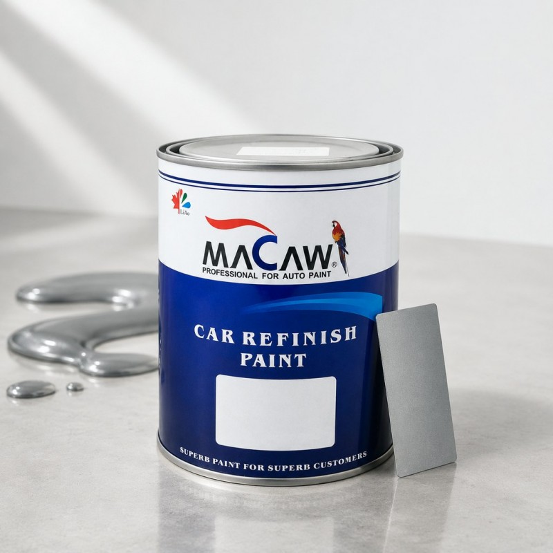MACAW Эмаль (краска) базовая FORD D2QTC Machine Silver 1л.