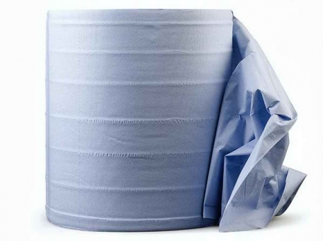 ROXELPRO MULTIWIPE Бумажные салфетки, 2-слойные, перфорир.рулон 1000шт, 33Х35СМ, синяя / 615863