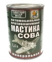 МАСТИКА №653 Противошумная минеральная «сова» 1 литр