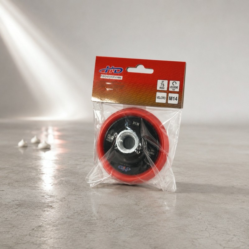 HD Диск опорный ABS Plastic+EVA Foam c Velcro фиксацией для УШМ 75*15m M14
