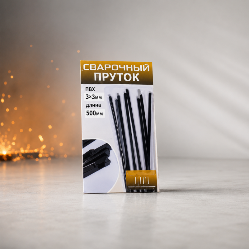 Сварочный пруток для пайки пластика PP-T, 500 x 3 x 3мм треугольный