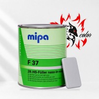 MIPA Акриловый грунт-наполнитель F37 2K-HS-Fuller nass-in-nass (мокрый по мокрому) светло-серый с отв.1.25л
