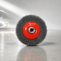 YATO Щётка-крацовка получаша мягкая 100мм М14 INOX