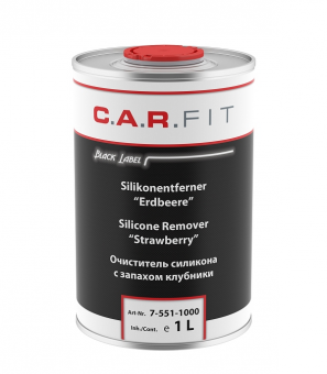 C.A.R.FIT Обезжириватель антисиликоновый (очиститель силикона) с запахом клубники, 1л