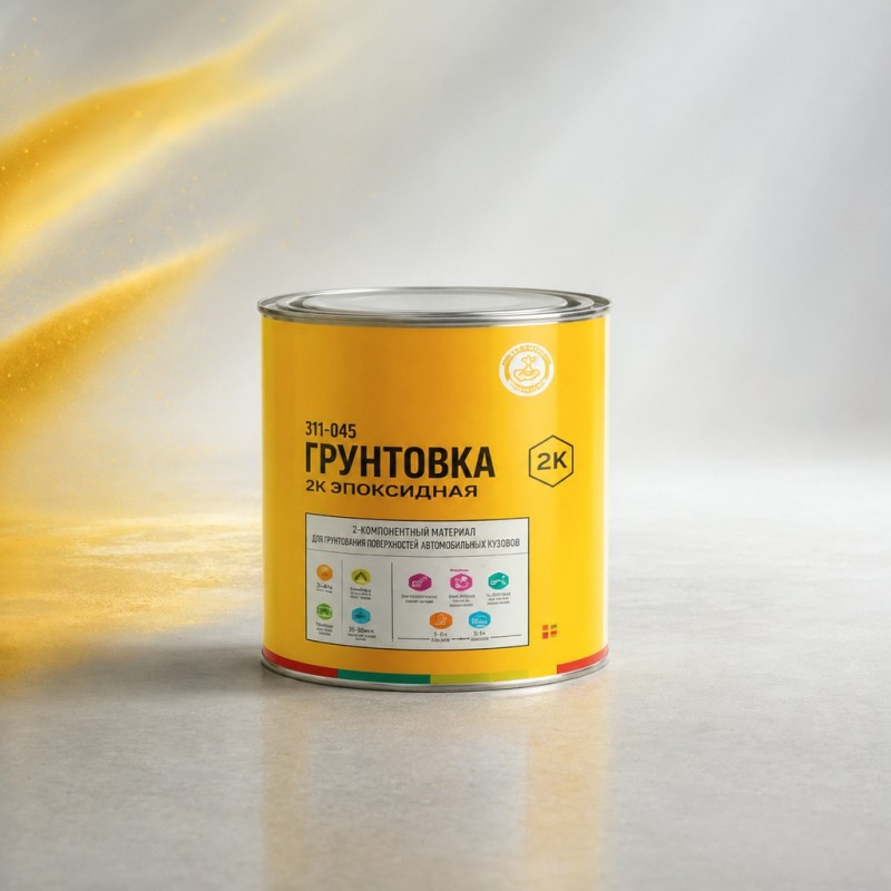 LIDA ЛАКОКРАСКА Грунт антикоррозионный эпоксидный ЭП-045 2K 2,28 кг