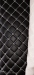 Автомобильная экокожа черного цвета, "мелкий ромб", простроченная белой ниткой, на поролоновой основе с трикотажной сеткой, 3 мм, ширина 140 см