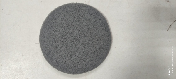 RADEX Абразивный материал в листах Scotch Brite (скотч брайт), круглый D150mm, серый