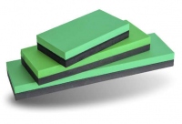 Шлифовальный брусок Duo двухслойный черно-зеленый, 210x75