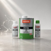 NOVOL Шпатлевка отделочная распыляемая (жидкая) SPRAY + отвердитель CETOX-20 OE. + разбавитель THIN 880