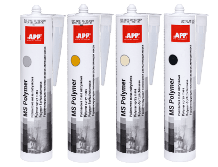 APP Распыляемый кузовной клей-герметик, туба MS Polymer 290ml