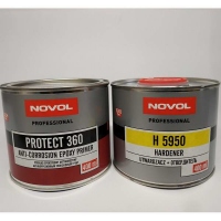 Novol Эпоксидный антикоррозионный грунт PROTECT 360 0,4л+0,4л, серый