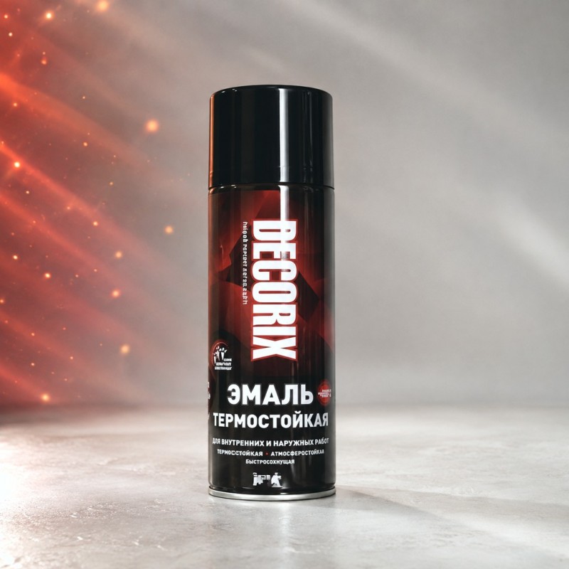 REXON Термостойкая краска HIGH TEMPERATURE (черный) 400мл