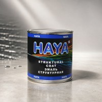 HAYA Структурная эмаль (краска) по пластику (для бамперов), чёрная, 0,25л
