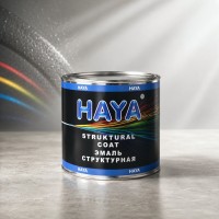 HAYA Структурная эмаль (краска) по пластику (для бамперов), чёрная, 0,4л