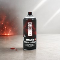 DECORIX Термостойкая краска TEMPERATURE (алюминий полуглянцевый) +400°С, в аэрозоле 520 мл