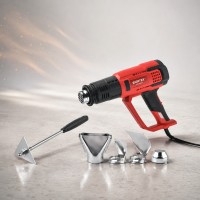 WORTEX Термовоздуходувка HG 6122 T в кор. + набор сопел 2000 Вт, 3 режима, 60-600С