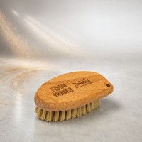 FOAM HEROES Щетка для очистки кожи Natural Boar's Hair Brush FHA015 10.2x5.5см
