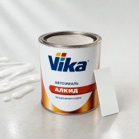 VIKA Эмаль (краска) алкидная воздушной сушки LADA 040 Белая 0,9л