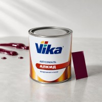 VIKA Эмаль (краска) алкидная воздушной сушки LADA 180 Гранат 0,9л