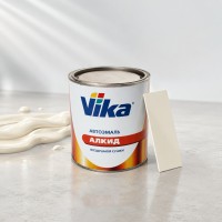 VIKA Эмаль (краска) алкидная воздушной сушки LADA 295 Сливочно-белая 0,9л