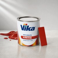 VIKA Эмаль (краска) алкидная воздушной сушки LADA 42 Красная 0,9л