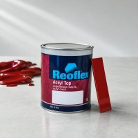 REOFLEX Эмаль (краска) акриловая 2K Acryl Top TOYOTA 3P0 Super Red 5 1л, БЕЗ ОТВЕРДИТЕЛЯ