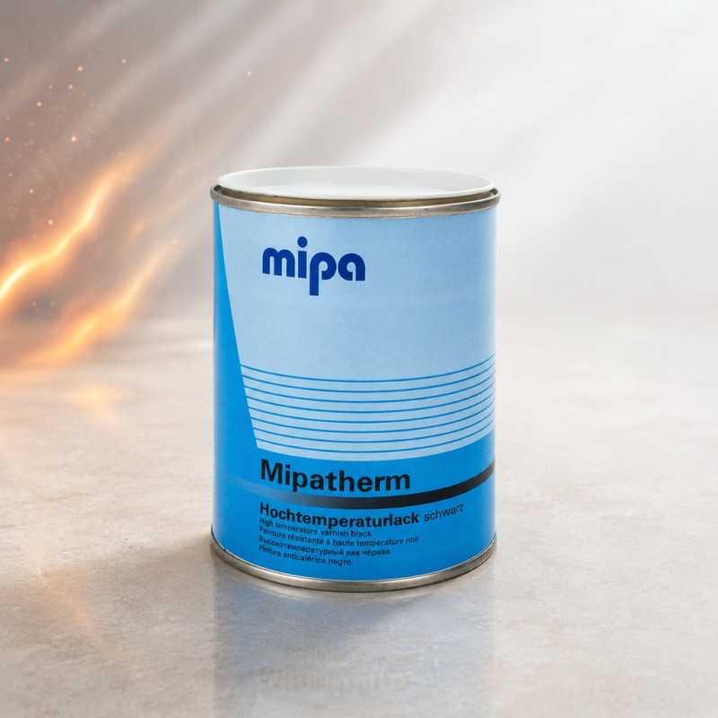 MIPA Эмаль (краска) Mipatherm термостойкая, антикоррозионная серебристая 800°C, 750мл