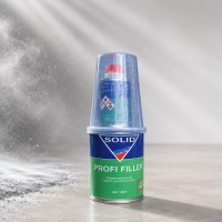 SOLID Акриловый универсальный PROFI FILLER 5+1, 0.8 л. + 0,16 л. Цвет - серый