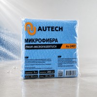 AuTech Микрофибра салфетка PROFI-MICROFASERTUCH 35х35 см, синяя без оверлока, 280 гр/м2., цена за 1 салфетку