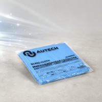 AuTech Салфетка для стекол 40х40см, голубая, 300 гр.