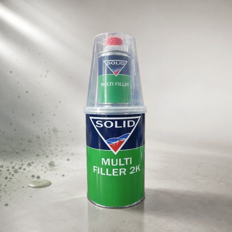 SOLID Акриловый универсальный MULTI FILLER 5+1, 0.8 л. + 0,25 л. Цвет - серый