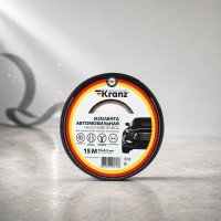 KRANZ Изолента автомобильная флис, 0.3х19 мм, 15 м