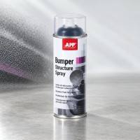 APP Структурная эмаль (краска) Structure Paint Spray по пластику (для бамперов), черная, аэрозоль 400мл