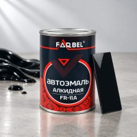 FARBEL Эмаль алкидная черная LA 601 0,8кг