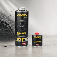 NOVOL Защитное покрытие COBRA TRUCK BEDLINER повышенной прочности, черный, 0,6л + отв. 0,2л