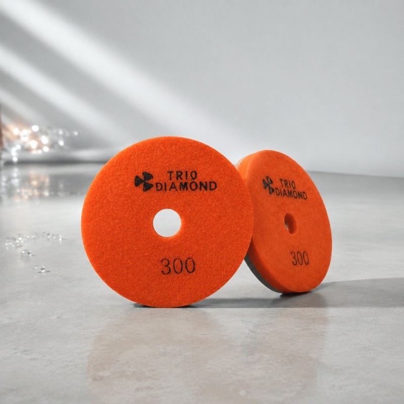 Алмазный гибкий шлифкруг "Черепашка" d100 № 300 (мокрая шл.), арт.340300