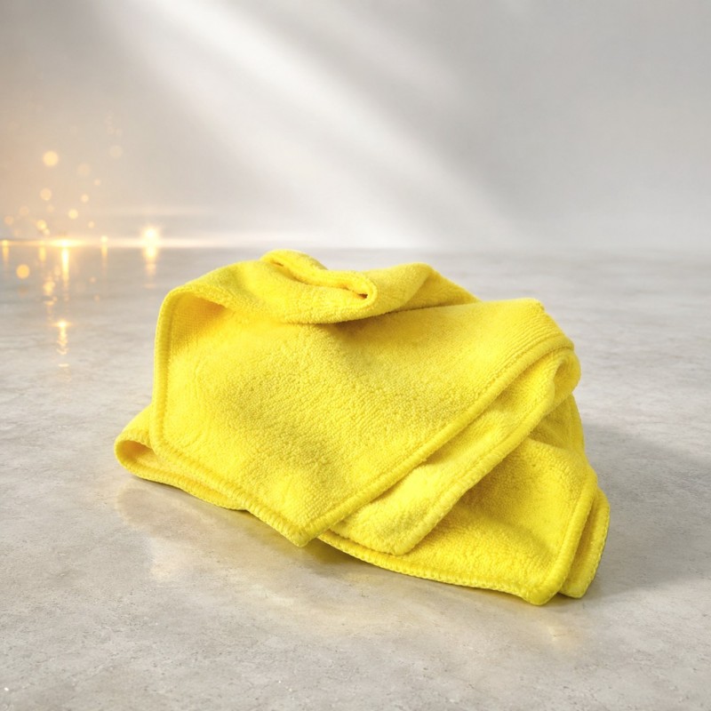 Многоразовая полировальная салфетка MICROSHINE из микрофибры, 40х40см., жёлтая, RoxelPro, 633223 / 232163